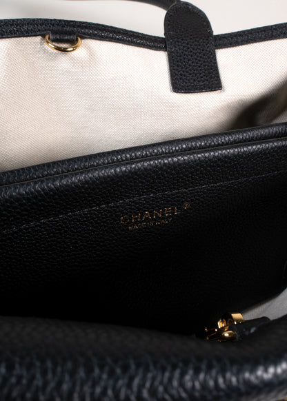 Chanel Neo Executive Caviar Leather Tote Shoulder Bag