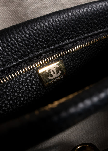 Chanel Neo Executive Caviar Leather Tote Shoulder Bag