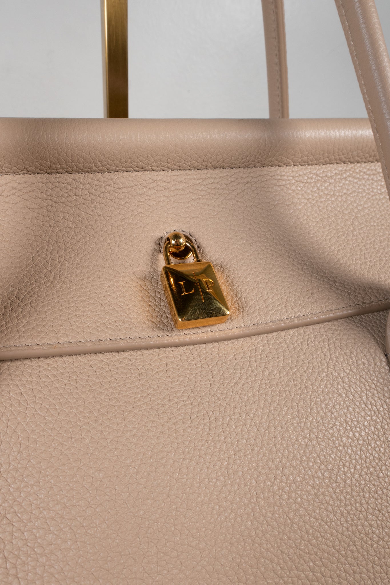 Loro Piana Extra Pocket L 27 Leather Top Handle Bag
