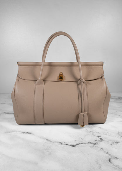 Loro Piana Extra Pocket L 27 Leather Top Handle Bag