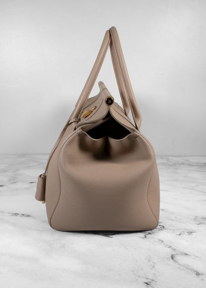 Loro Piana Extra Pocket L 27 Leather Top Handle Bag