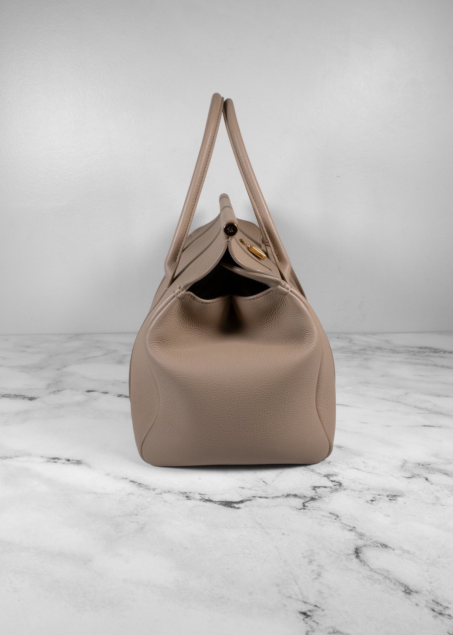 Loro Piana Extra Pocket L 27 Leather Top Handle Bag