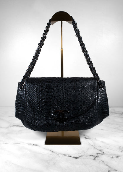 Chanel Python Medium Just Mademoiselle Shoulder Bag