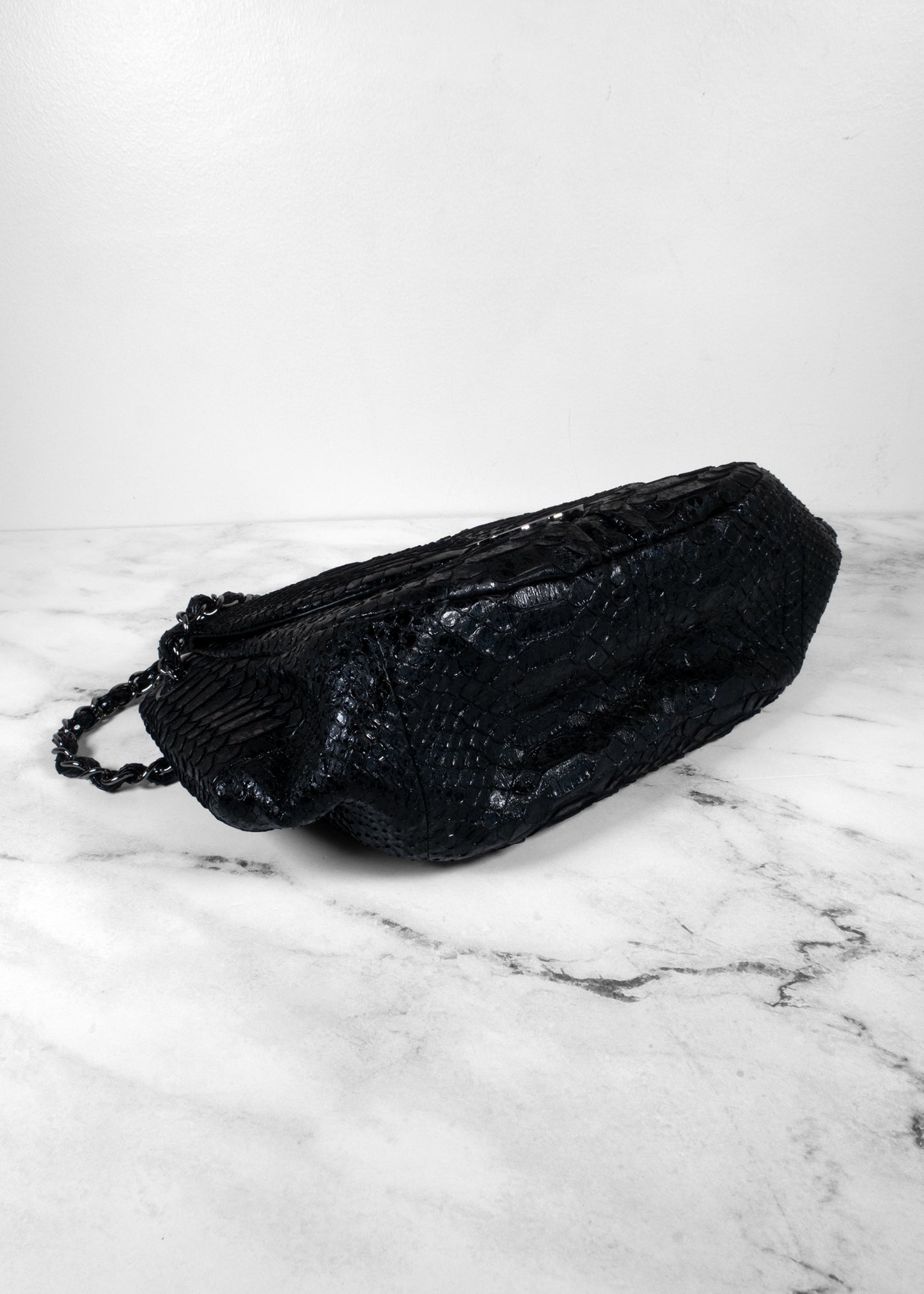 Chanel Python Medium Just Mademoiselle Shoulder Bag