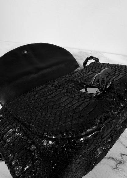 Chanel Python Medium Just Mademoiselle Shoulder Bag