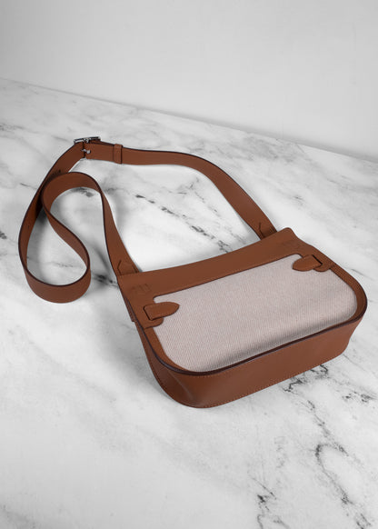 Hermès Jypsiere Mini Toile H and Swift Leather Shoulder Bag
