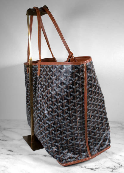 Goyard Black And Brown Tote Reversible Bag With Wallet