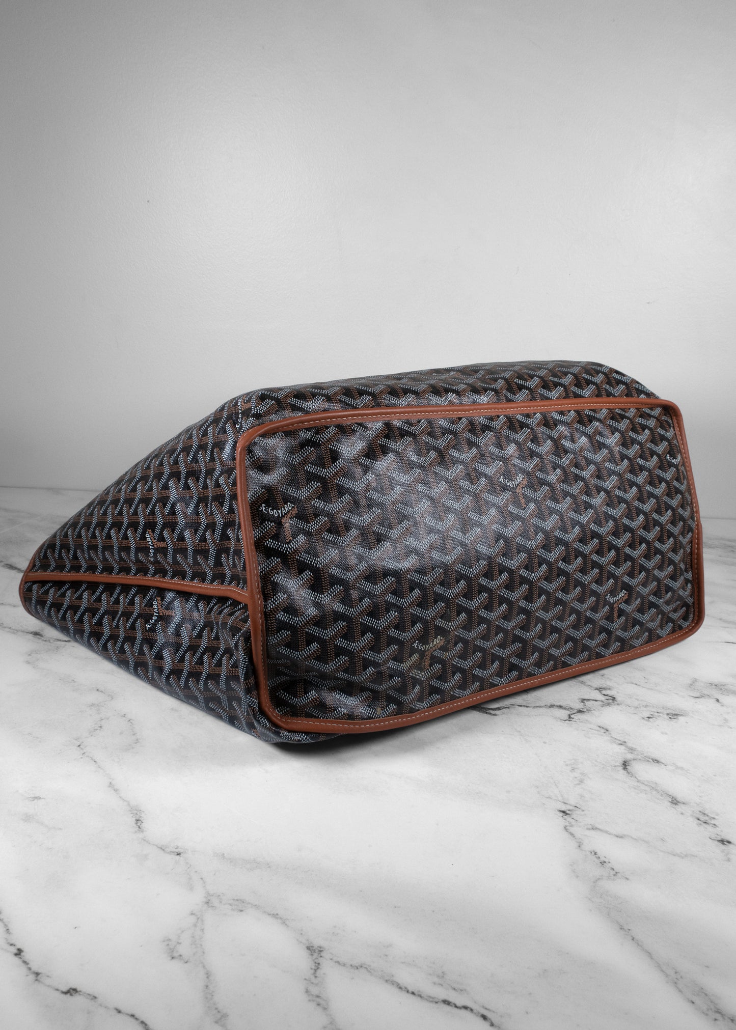 Goyard Black And Brown Tote Reversible Bag With Wallet