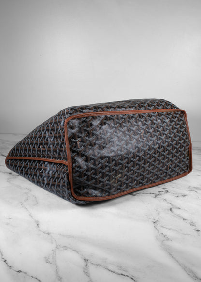 Goyard Black And Brown Tote Reversible Bag With Wallet