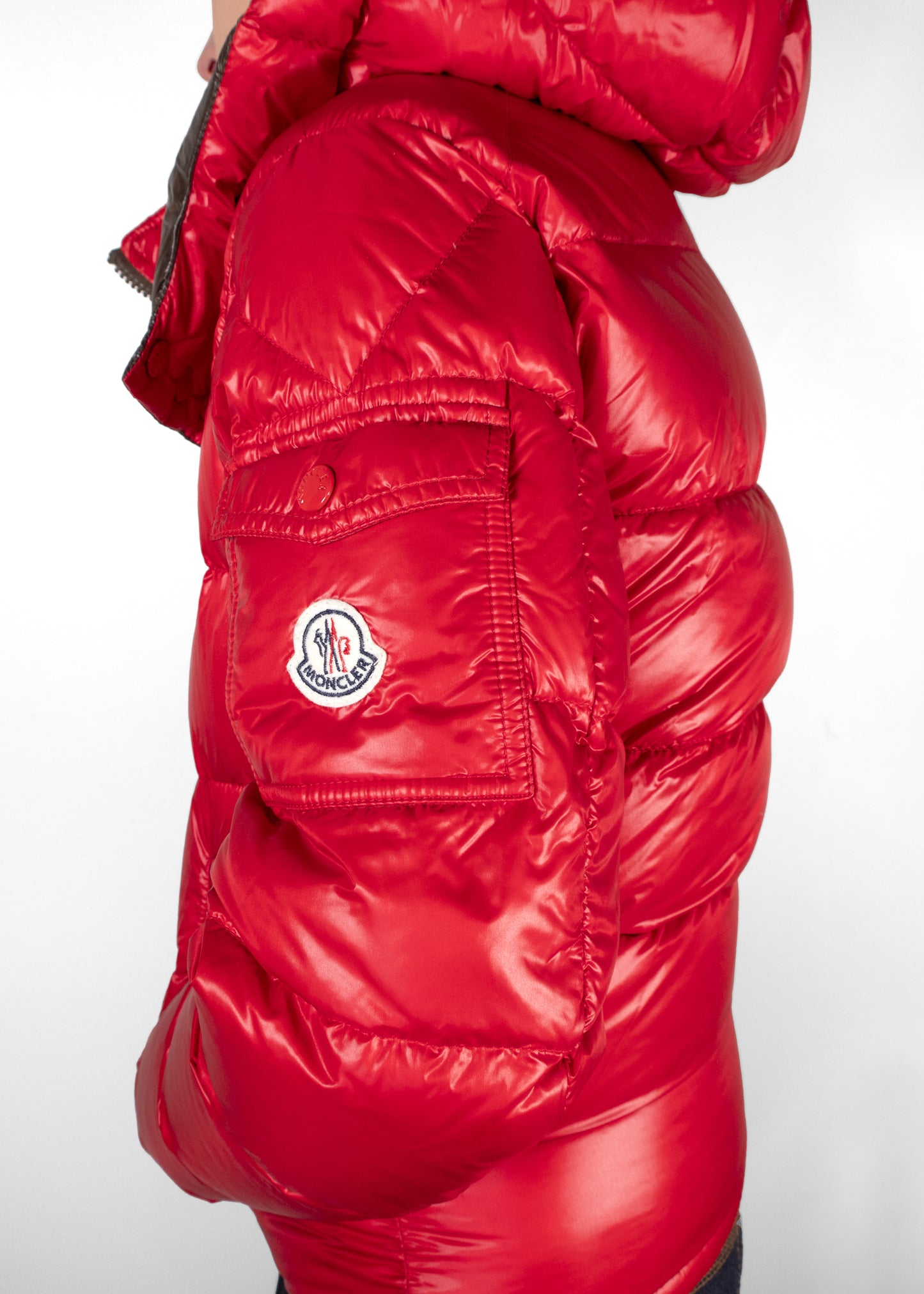 Moncler Maire Hooded Short Down Jacket