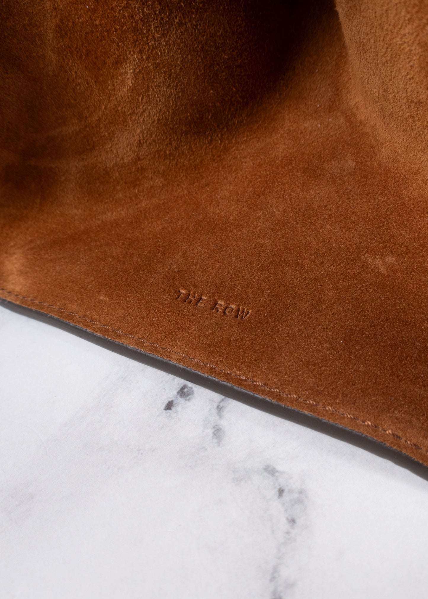 The Row Margaux 10 Cuir Suede Top Handle Bag