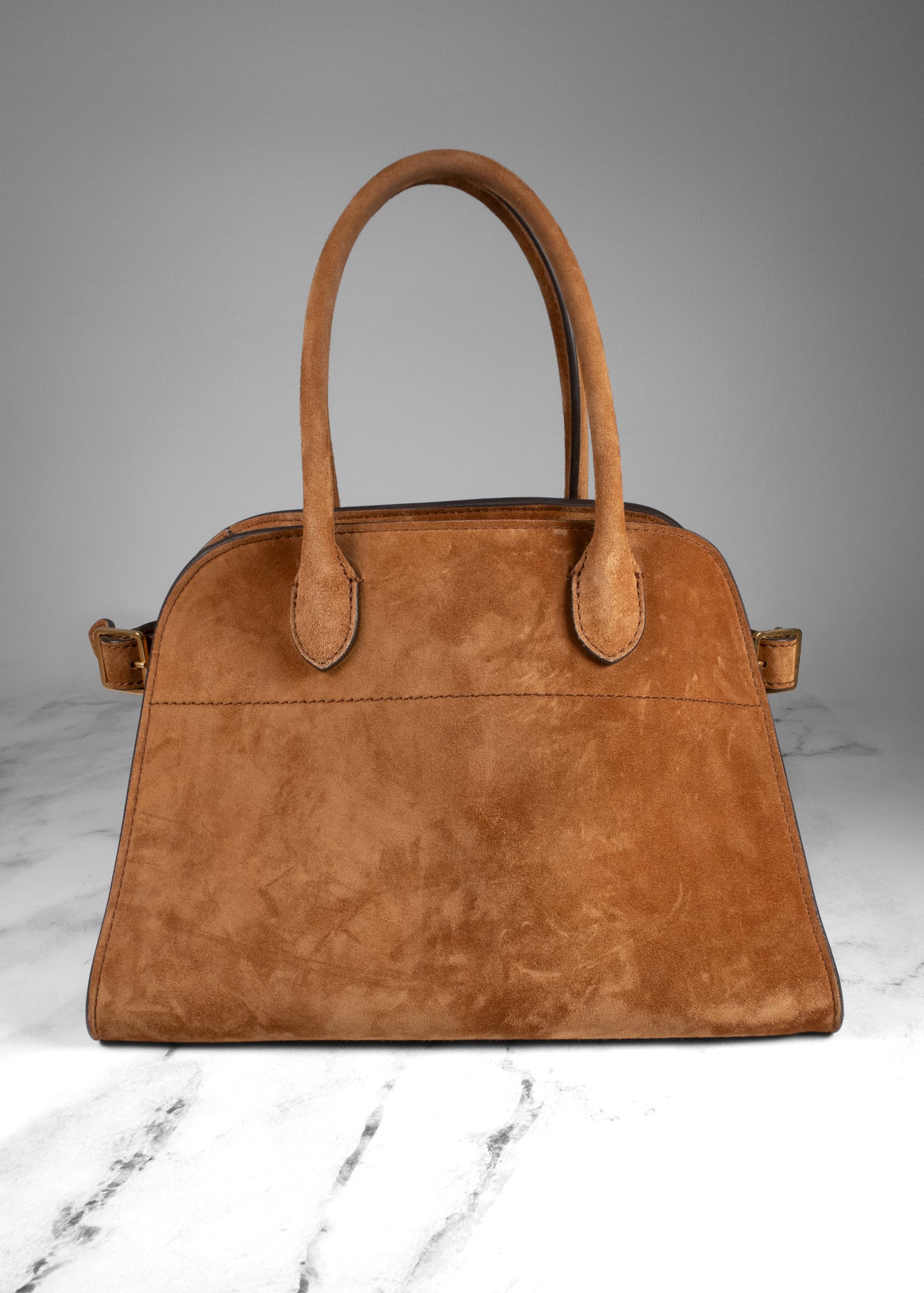 The Row Margaux 10 Cuir Suede Top Handle Bag