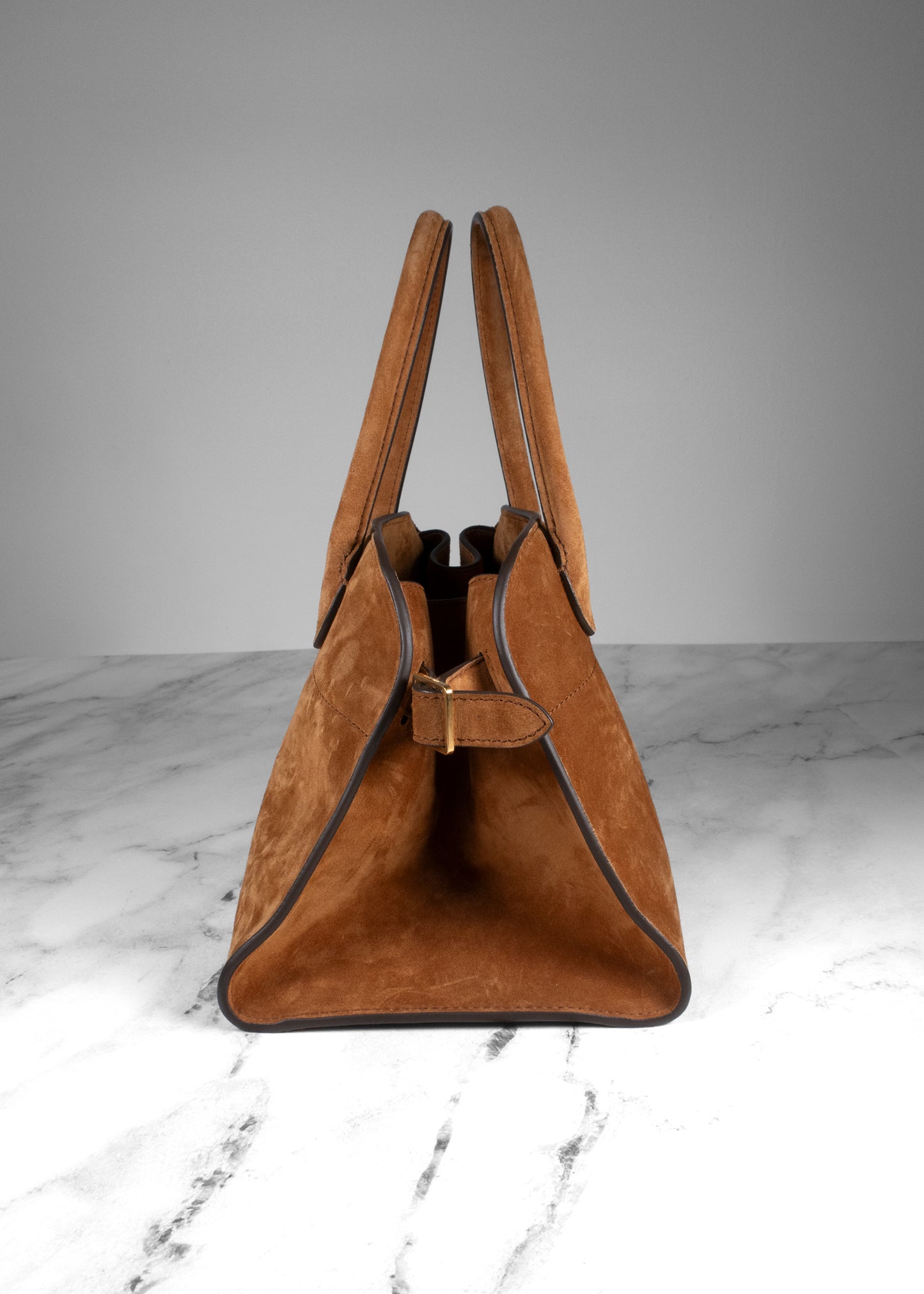 The Row Margaux 10 Cuir Suede Top Handle Bag