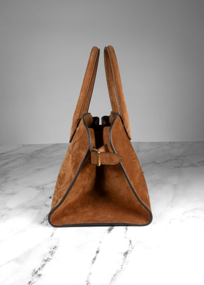 The Row Margaux 10 Cuir Suede Top Handle Bag