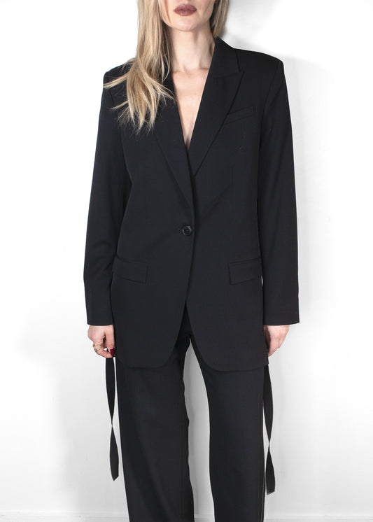 St. Agni Side Stripe Tailored Blazer Set