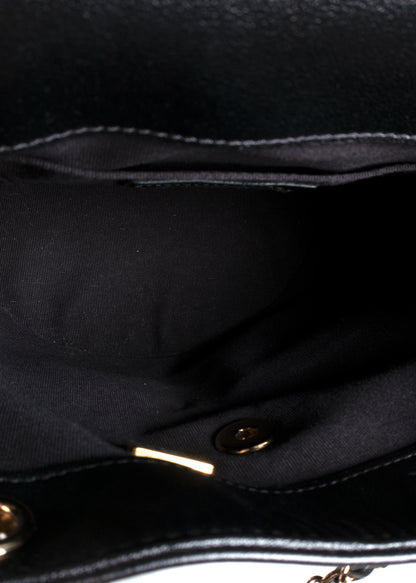 Chanel Black Grained Caviar Leather Duma Dual Pocket Backpack