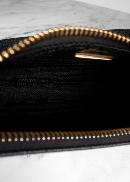 Prada Black Saffiano Leather Re-Edition 2005 Shoulder Bag