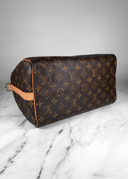 Louis Vuitton Love Locks Monogram Speedy Bandouliere 30 Brown