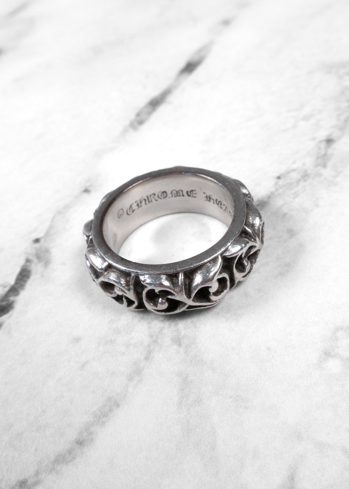Chrome Hearts Eternity Vine Band Ring 925 Sterling Silver