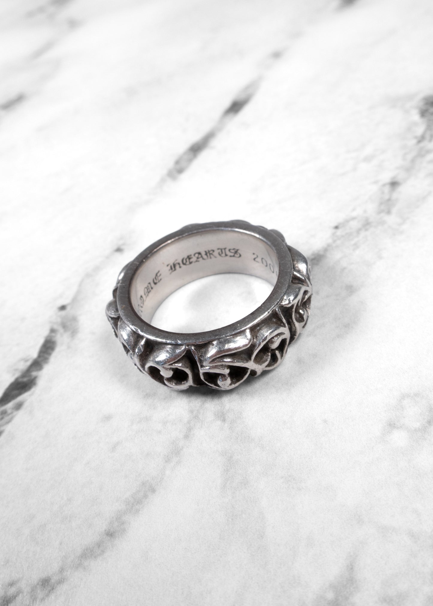 Chrome Hearts Eternity Vine Band Ring 925 Sterling Silver