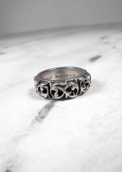 Chrome Hearts Eternity Vine Band Ring 925 Sterling Silver