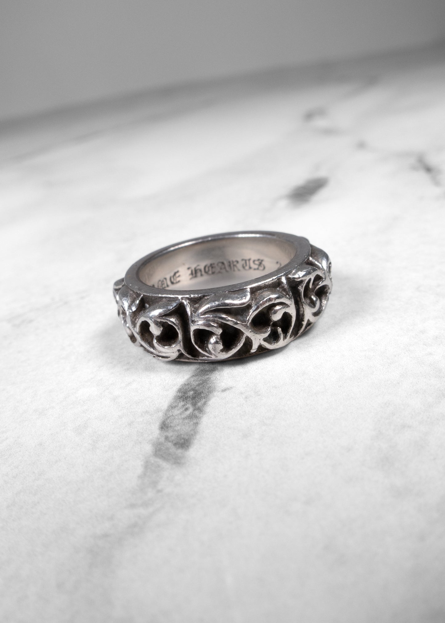 Chrome Hearts Eternity Vine Band Ring 925 Sterling Silver