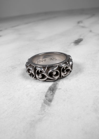 Chrome Hearts Eternity Vine Band Ring 925 Sterling Silver
