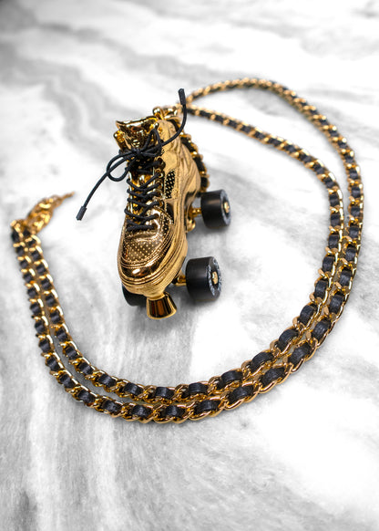 Chanel Long Pendant Rollerskate Necklace