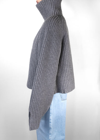 Khaite Genoa Turtleneck Cashmere Rib Sweater