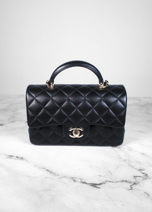 Chanel 2022 Mini Top Handle Flap Bag