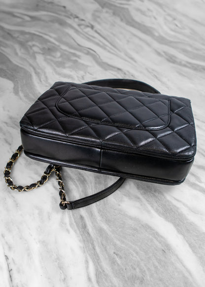 Chanel Lambskin Quilted Small Trendy CC Flap Bag With Top Handle