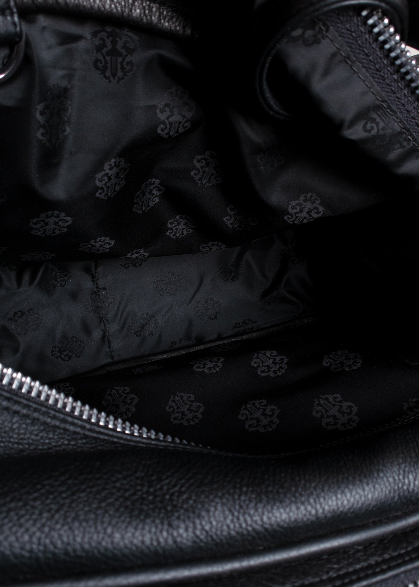 Chrome Hearts Plaid Calf Hair and Leather Dagger Tote Bag with Matching Pouch