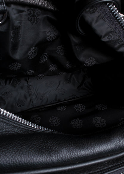 Chrome Hearts Plaid Calf Hair and Leather Dagger Tote Bag with Matching Pouch