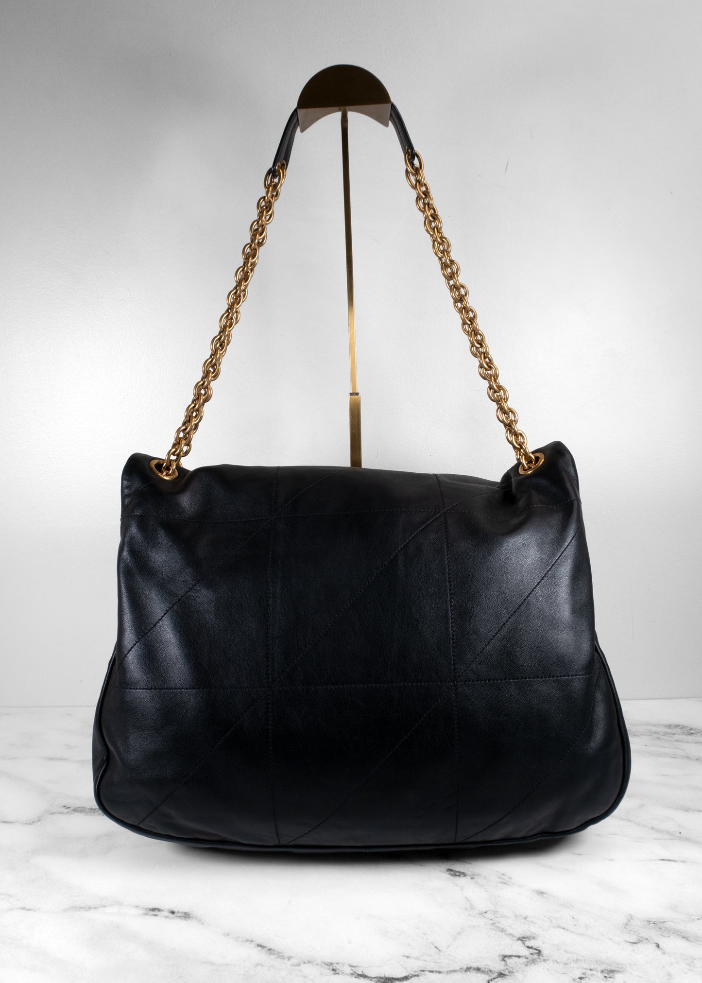 Saint Laurent Black Jamie Large Monogram Chain Bag