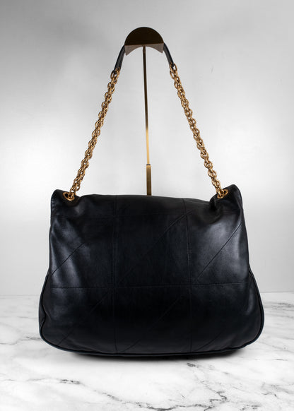 Saint Laurent Black Jamie Large Monogram Chain Bag