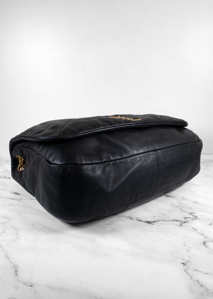 Saint Laurent Black Jamie Large Monogram Chain Bag