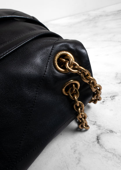 Saint Laurent Black Jamie Large Monogram Chain Bag