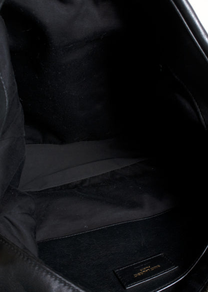 Saint Laurent Black Jamie Large Monogram Chain Bag