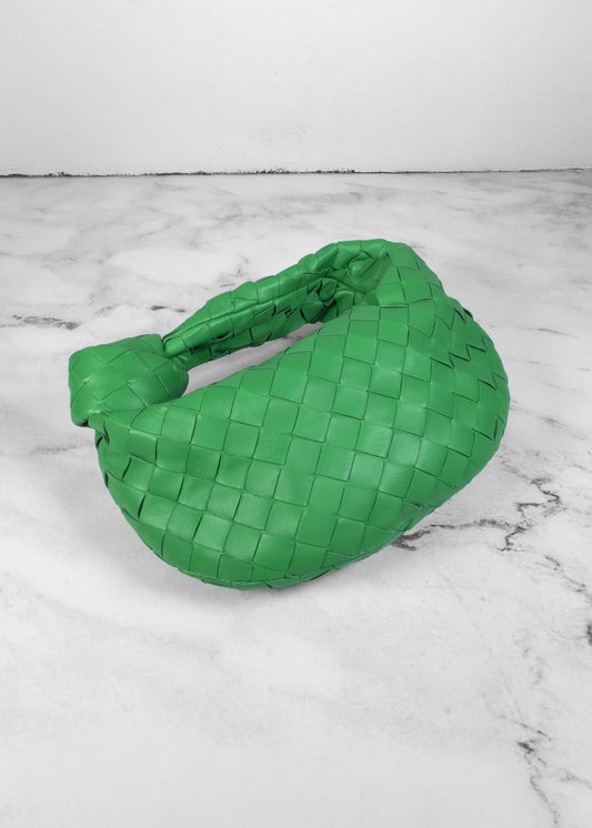 Bottega Veneta Parakeet Intrecciato Leather Mini Jodie