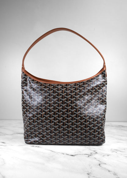 Goyard Black And Brown Boheme Monogram Hobo Bag