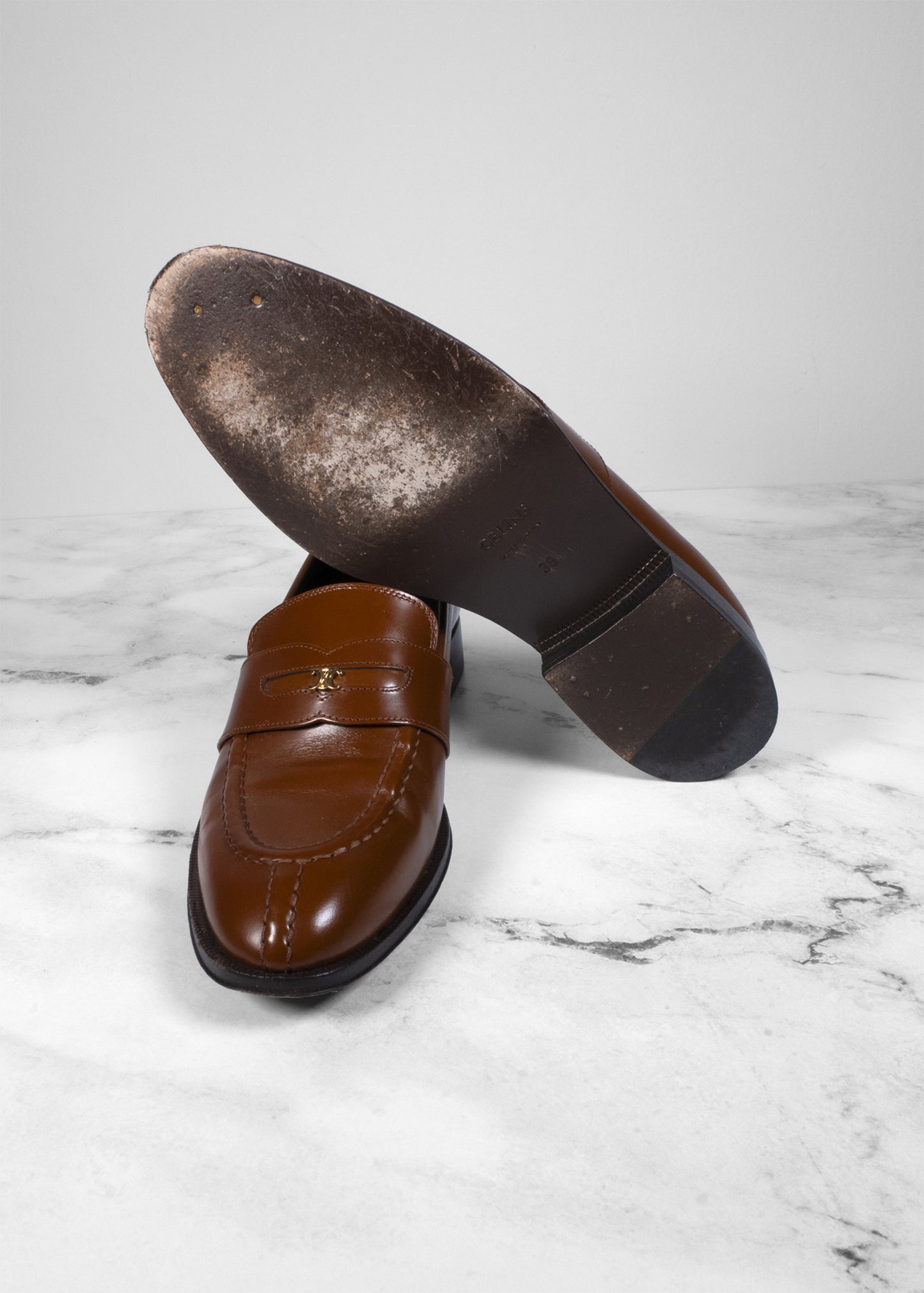 Celine Malaquais Triomphe Loafers