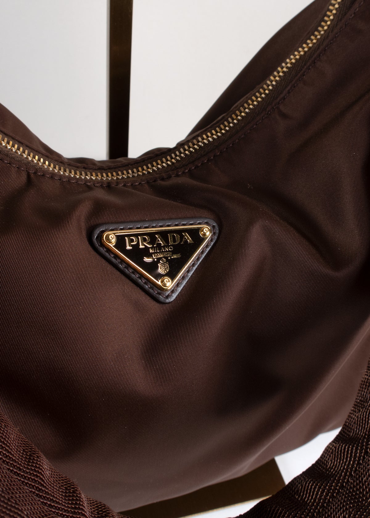 Prada Explore Large Sienna Brown Re-Nylon Bag