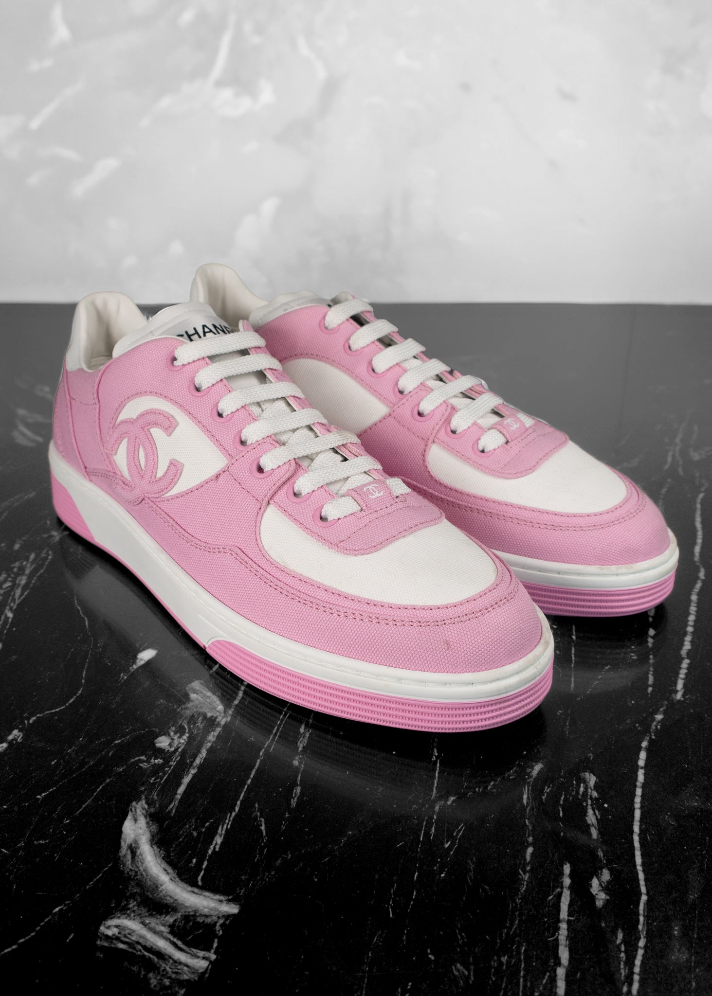 Purple chanel sneakers online