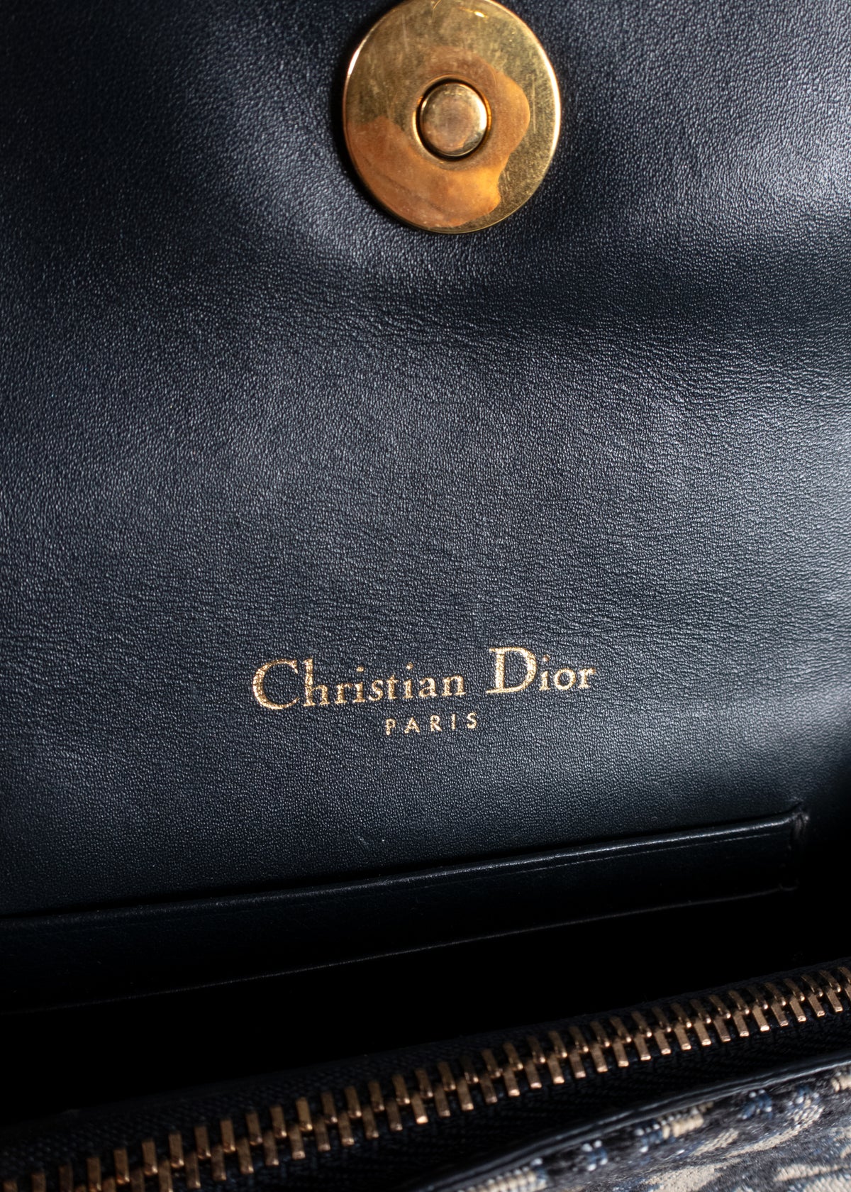 Dior Blue Oblique Jacquard Saddle Belt Pouch