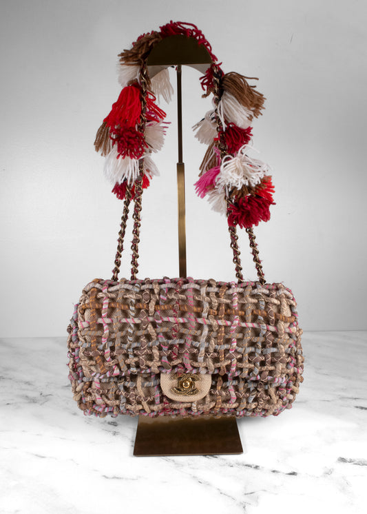 Chanel Cruise 2015 Paris-Dubai Open-Weave Flap Bag