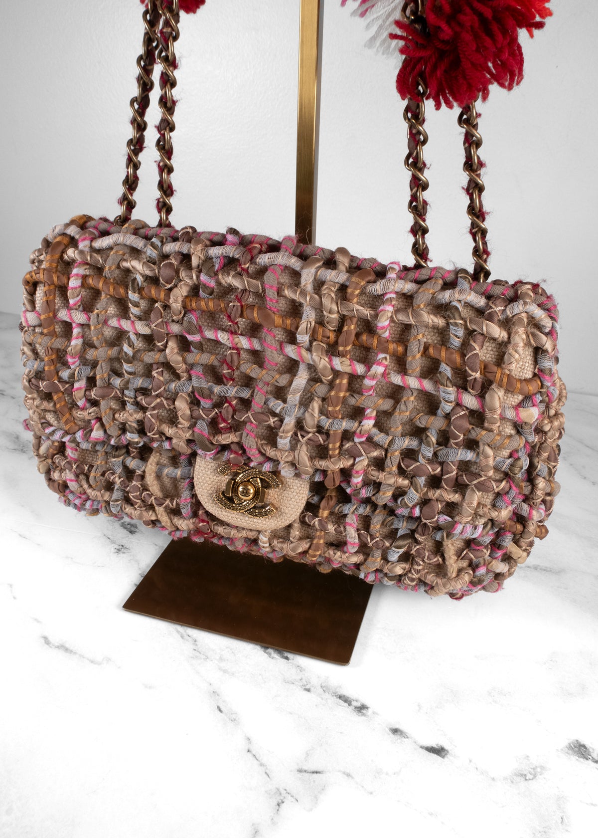 Chanel Cruise 2015 Paris-Dubai Open-Weave Flap Bag