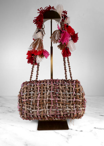 Chanel Cruise 2015 Paris-Dubai Open-Weave Flap Bag