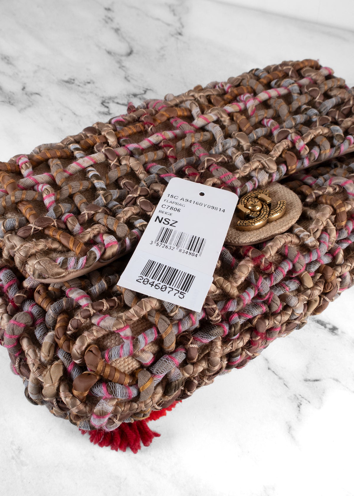Chanel Cruise 2015 Paris-Dubai Open-Weave Flap Bag