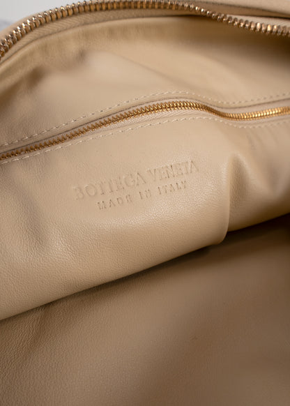 Bottega Veneta Beige Intrecciato Nappa Large Jodie Shoulder Bag