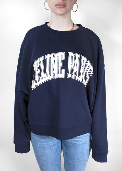 Celine Oversized Sweatshirt In Cotton Fleece